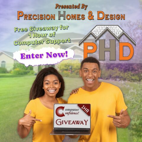 In this giveaway we're offering a ONE HR, $85 equivalent, Computer Support or Tune-Up. In this giveaway we're offering a ONE HR, $85 equivalent, Computer Support or Tune-Up call from Computer Confidence LLC